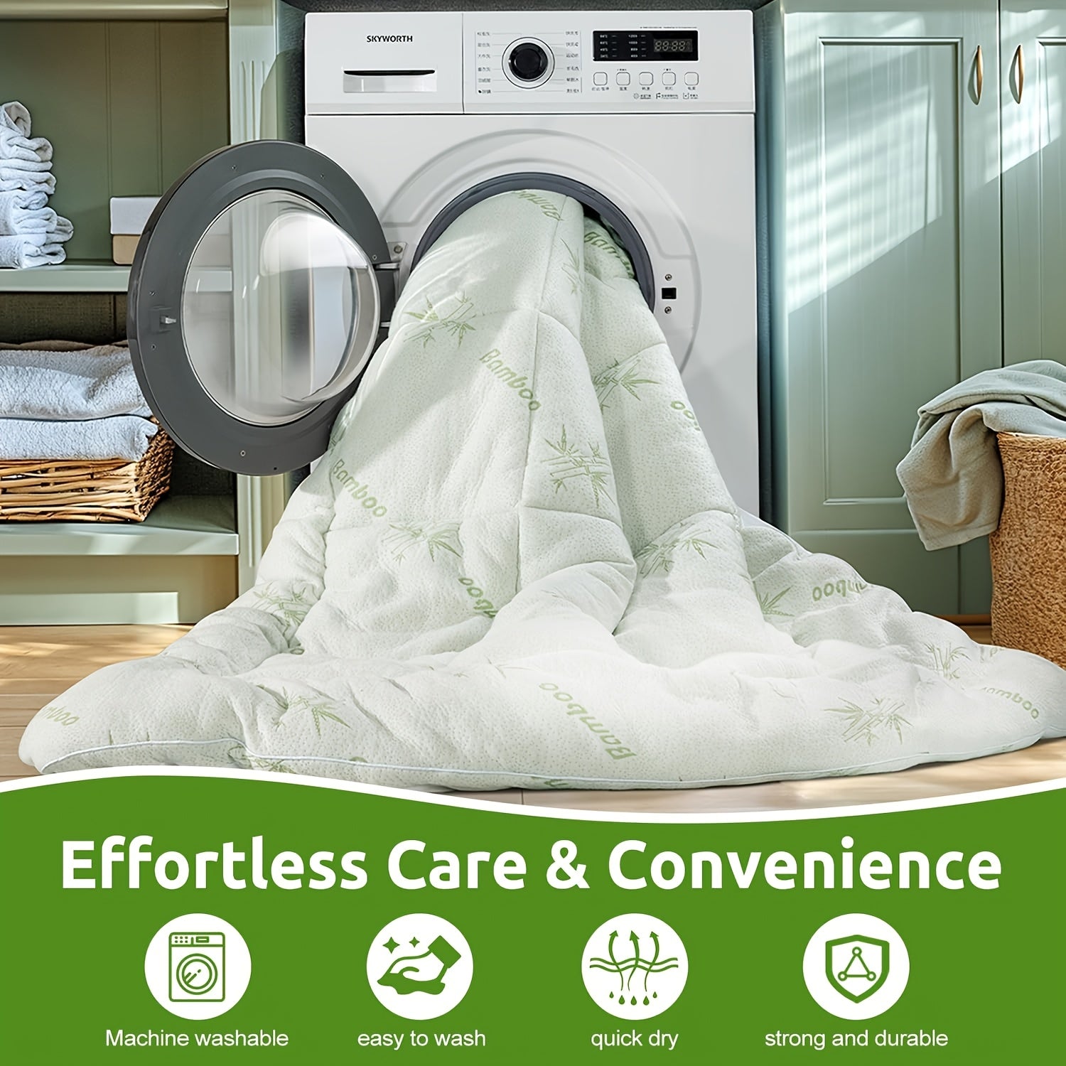 Bamboo Extra Thick Mattress Topper