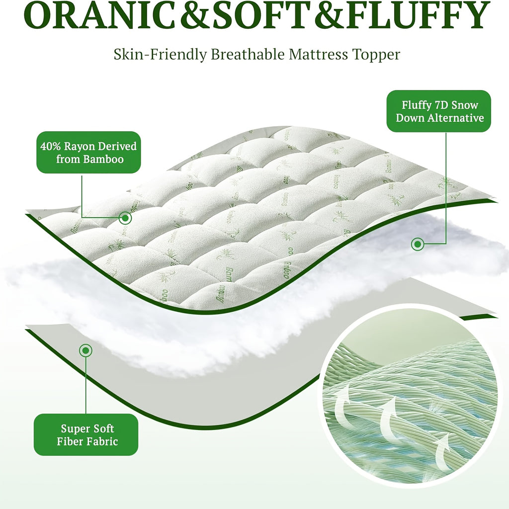 Bamboo Extra Thick Mattress Topper
