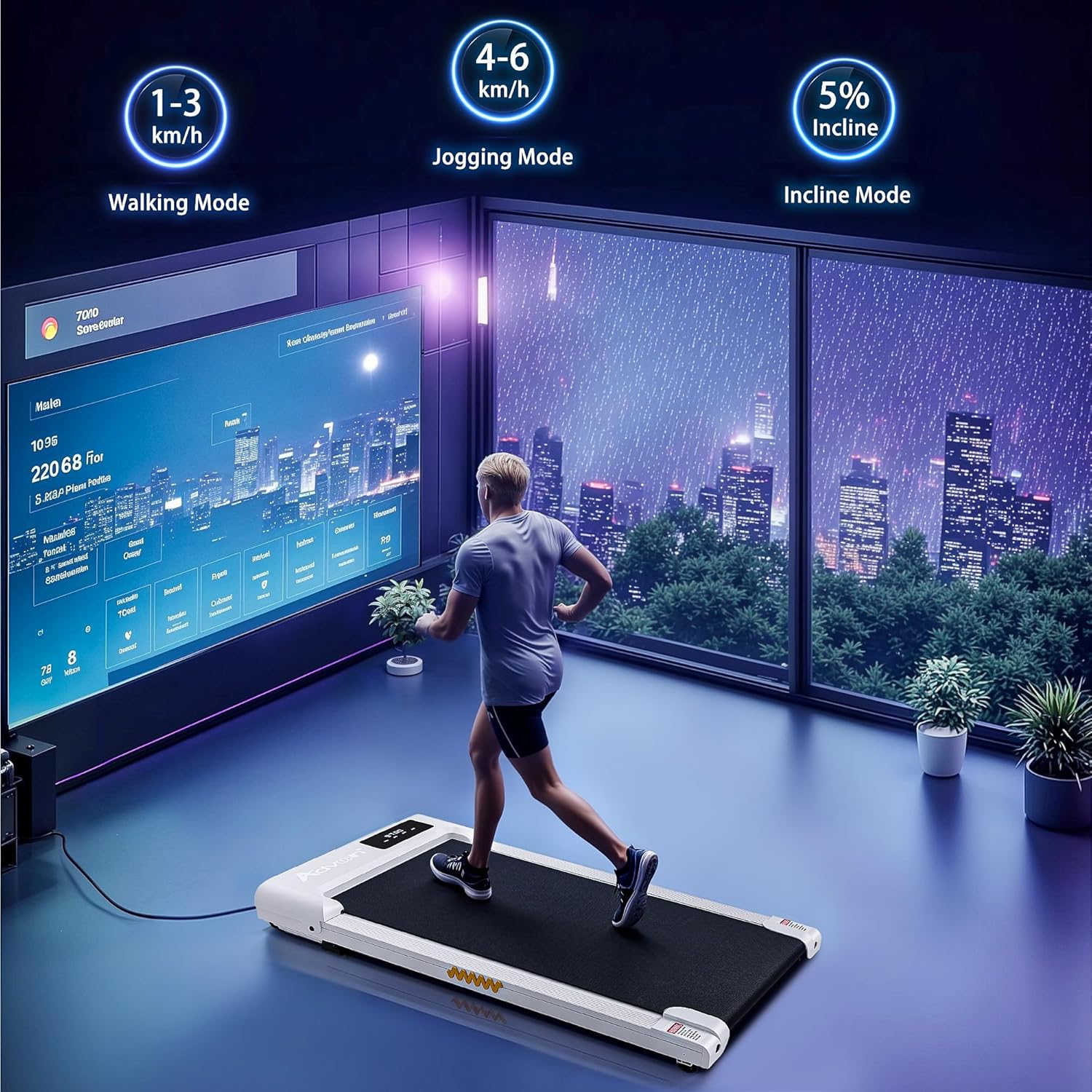 Compact &amp; Portable Electric Treadmill