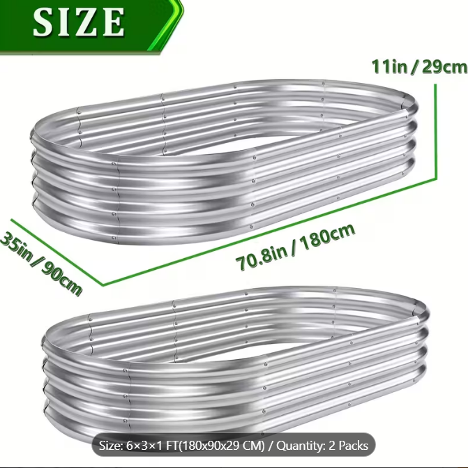Galvanized Garden Beds – Durable Raised Planter Boxes for Vegetables &amp; Flowers