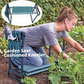 Heavy-Duty Folding Garden Kneeling Stool w/ Ergonomic EVA Cushion & Tool Bag
