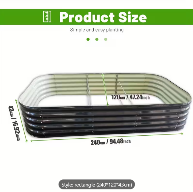 Galvanized Garden Beds – Durable Raised Planter Boxes for Vegetables &amp; Flowers