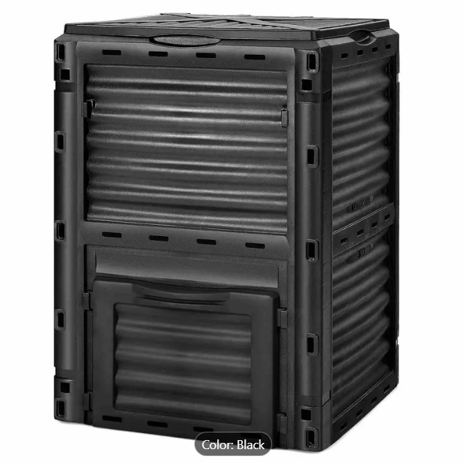 300L Outdoor Compost Bin BPA-free Recycle Composter Food Waste Kitchen Garden Box