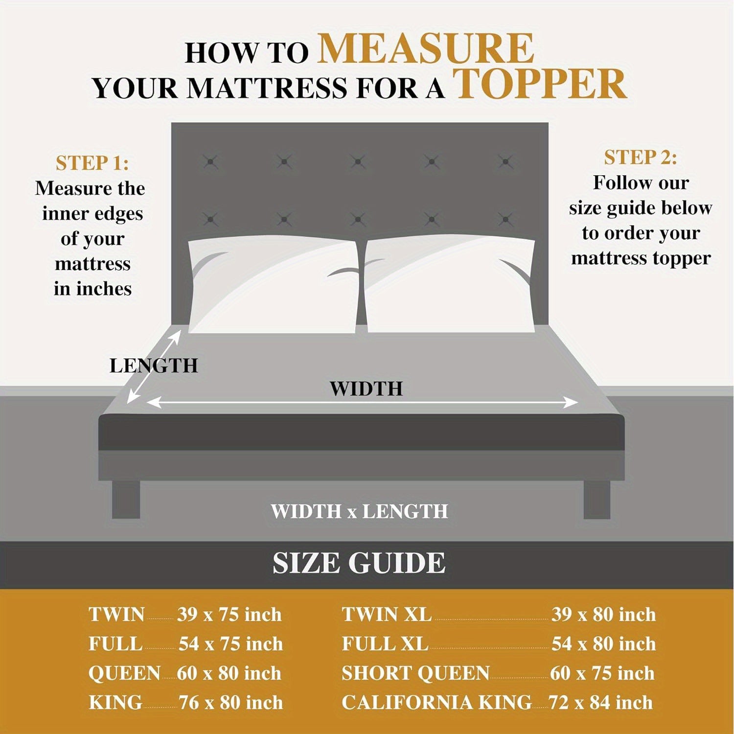 Bamboo Extra Thick Mattress Topper