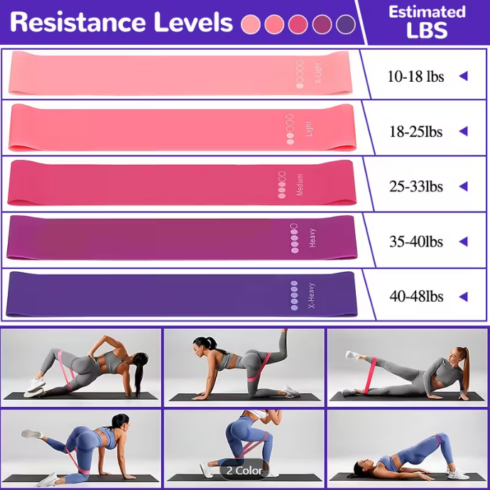 13PCS Pilates & Yoga Equipment Set – Core Strength & Flexibility Training Kit (Purple/Pink)