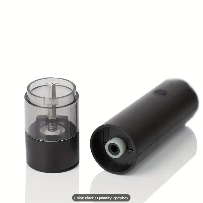 2pcs USB Rechargeable Salt And Pepper Grinder Set
