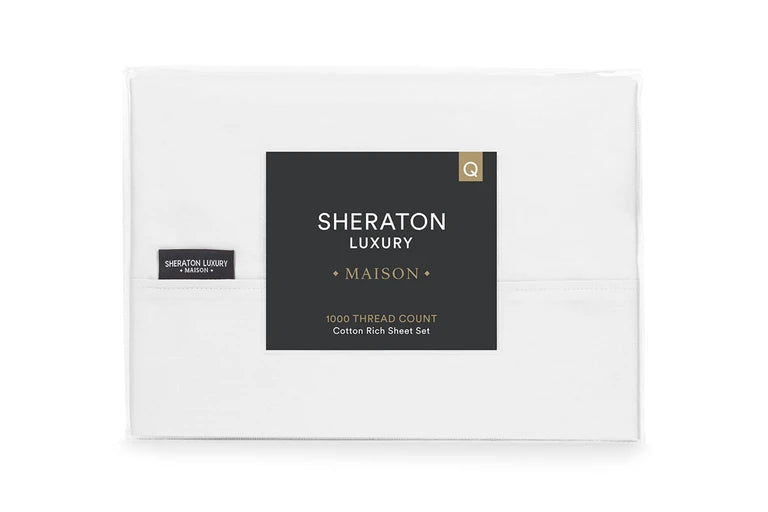 Hotel Luxury 1000TC Cotton-Rich Bed Sheet Set