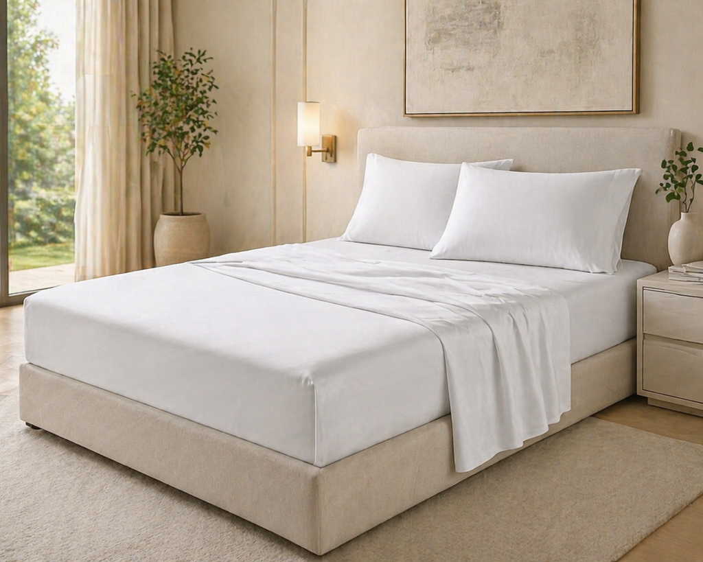 Hotel Luxury 1000TC Cotton-Rich Bed Sheet Set