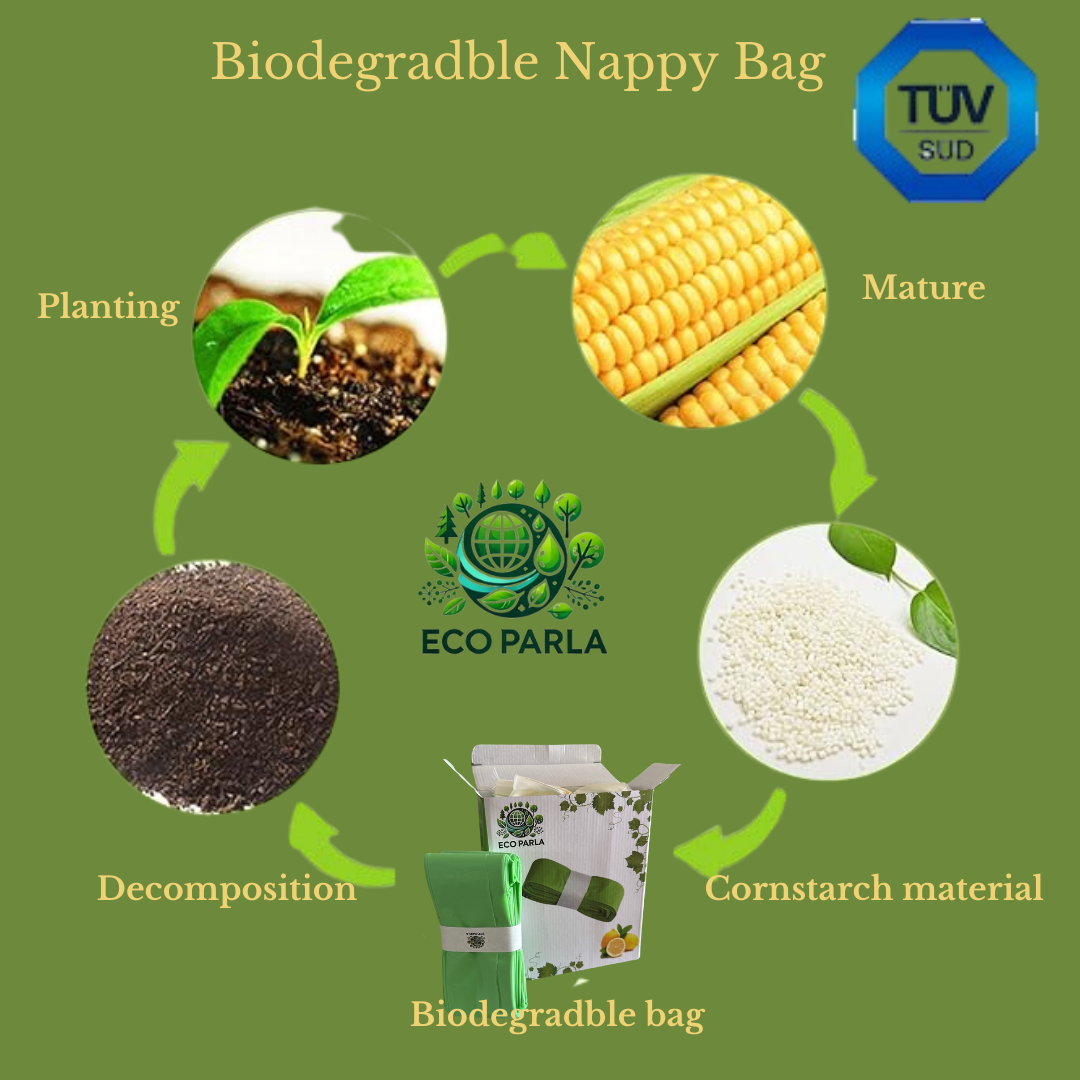 100% Compostable Nappy Refill Bags for Tommee Tippee Bins