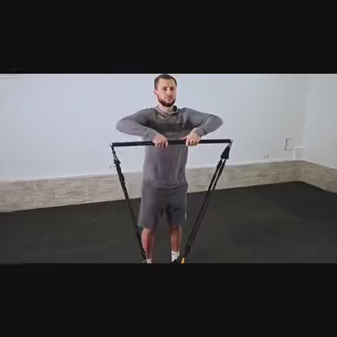 15PCS Pilates Bar Set with 6 Resistance Bands (81.65kg)