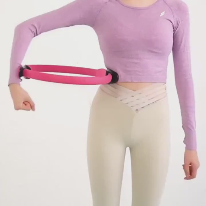 13PCS Pilates & Yoga Equipment Set – Core Strength & Flexibility Training Kit (Purple/Pink)